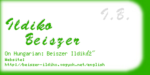 ildiko beiszer business card